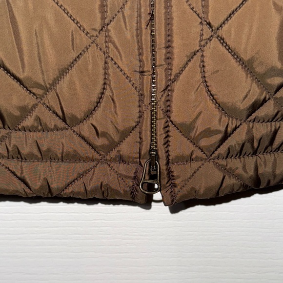 Ralph Lauren Brown Quilted Sleeveless Jacket - Picture 11 of 16